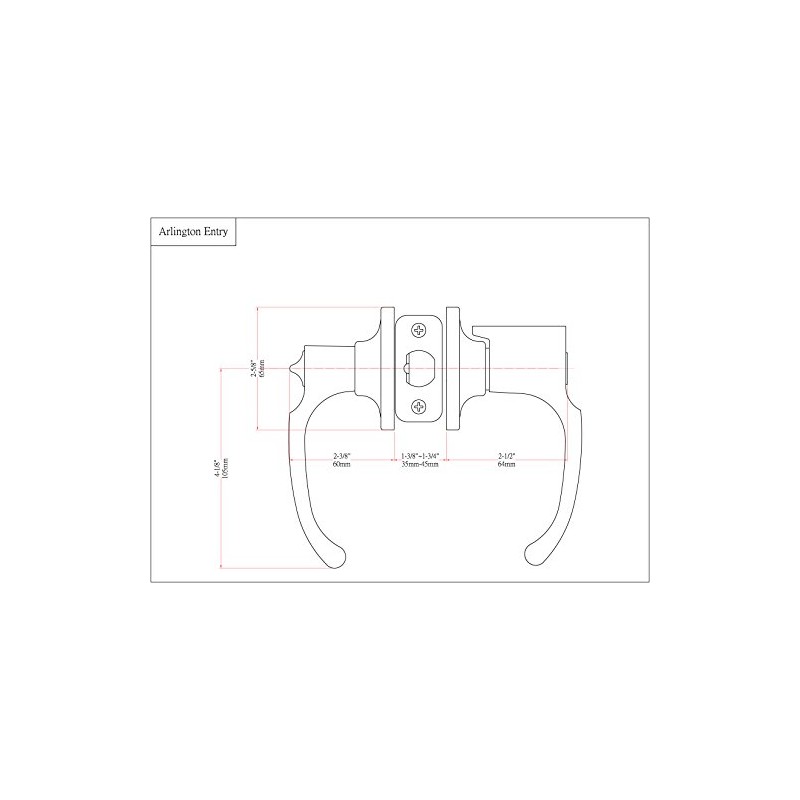 Designers Impressions Arlington Design Oil Rubbed Bronze Entry Lever with