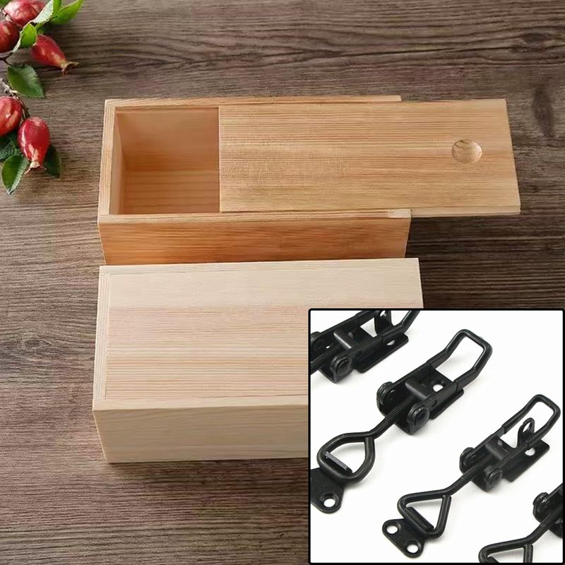 2PCS Adjustable Toggle Clamp, 102mm Iron Toggle Catch Latch for