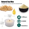 Set of 30 Unscented Tealight Candles, Bulk Natural Soy Wax