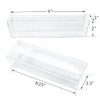 Kingrol 12 Pack Clear Drawer Organizers, 9 x 3 x