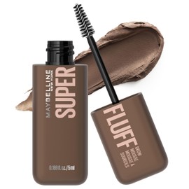 Maybelline Superfluff Volumizing Brow Mousse, All Day Tinted Brow Gel For Soft Full Brows, Medium Brown, 1 Count