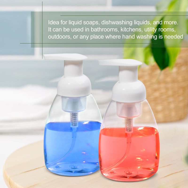 42 Pcs 8 oz Foaming Soap Dispenser Refillable Empty Containers