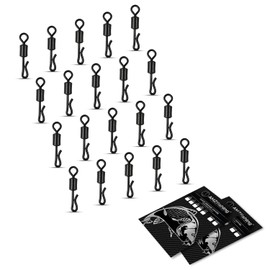 AMZfishing® 40x Quick Change Swivel | Quick Change Swivel | Carp Swivel | Carp Swivel | Carp Swivel | Fishing Swivel | Fishing Swivel | Fishing Swivel | Fishing Swivel (40, b: #7)