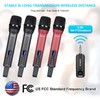 ZERFUN 4 Rechargeable Wireless Microphones, Pro Handheld Cordless Mics System