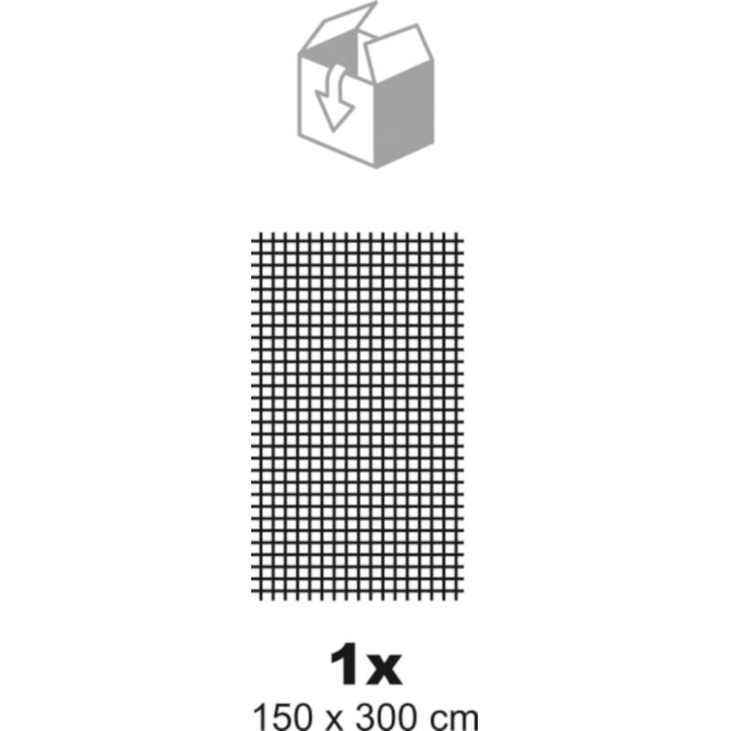 Schellenberg 50324 150 x 300 cm Fly Screen - White/Dark
