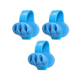 PATIKIL Cable Clips, 6 Pcs Desk Cord Organizer Wire Holders for Cords Phone Charger USB Cables Nightstand Home Office Car, Blue