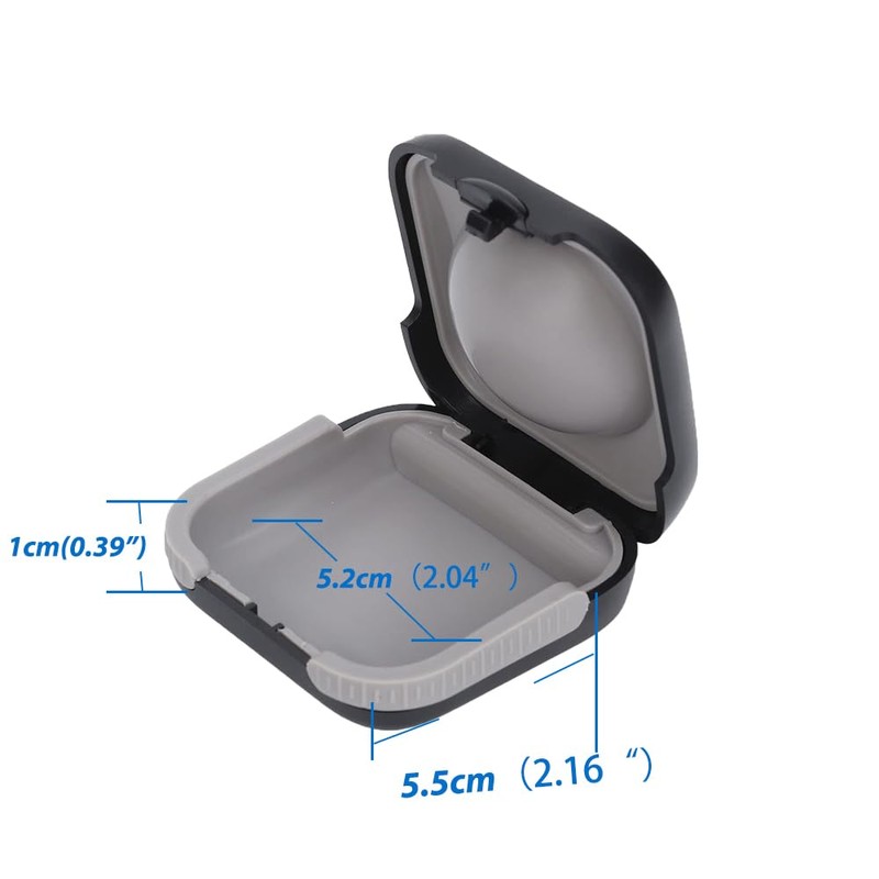 Phirunty Protective case for travel hearing aids Hard Small Splashproof