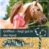 Pferdelinis Horse LEASH, 2 m, Dark Green/Black/Cream, with Sturdy Panic