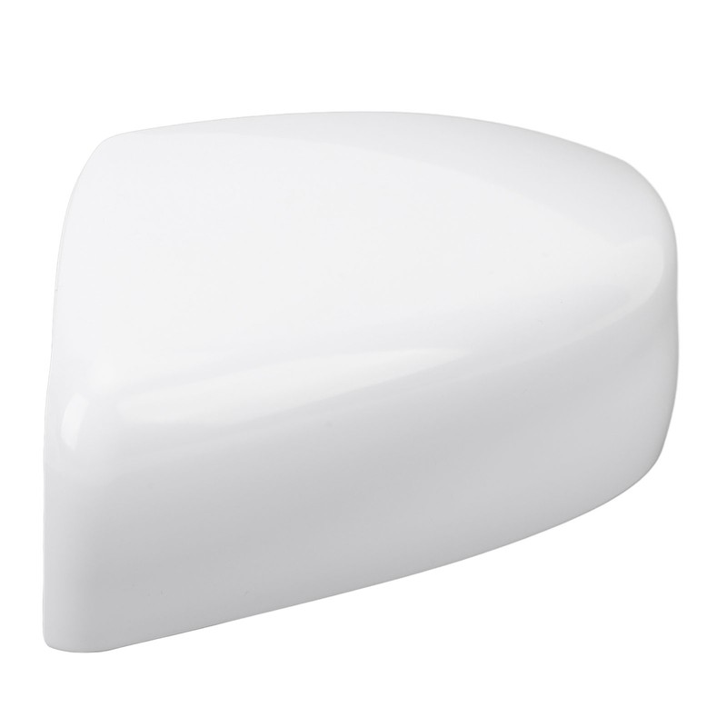 Side Mirror Cover Exterior Rearview Mirror Cover Cap Unpainted White