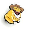 Cowboy Hat Cat Kitty Cute Orange Metal Enamel Pin Badge