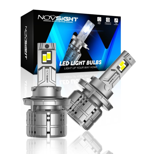 NOVSIGHT H13 Bulbs 40000LM, H13/9008 Fog Bulbs, 900% Ultra Bright