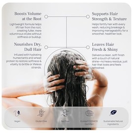 Pureance Hydralift – Champú Voluminizador para Cabello Delgado para Mujeres y Hombres – Champú Limpio para Engrosar y Dar Volumen al Cabello – Sin Sul