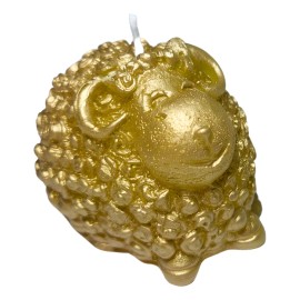 Vela De Borrego Dorado Aromática Decorativa Regalo Navidad Dorada Borreguito