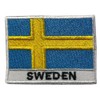 Bebuz Sweden Flag with Name Patch Embroidered Iron On Sew