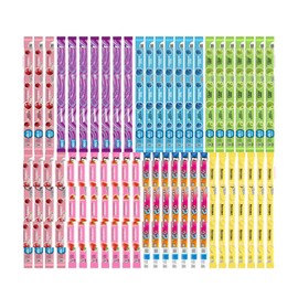 Strawberry, Banana, Grape, Blue Raspberry, Mystery Swirl, Cherry, Sour Apple - 7 Ropes Each Flavor, 49 Pack, 0.81 oz - Fun Candy for Parties, Snacks, and Gifting