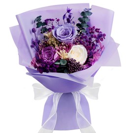 Preserved Flower Bouquet, Real Rose, Can be Preserved for 1 to 3 Years, Valentine's Day, White Day, Return, Graduation, Mother's Day, Anniversary, Birthday, Women's, Popular, Bouquet, Birthday