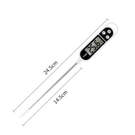 Stainless Steel Digital Food Thermometer - Meat Thermometer With A Probe Perfect Tool For Accurately Measuring Cooking Temperatures, Meat Thermometer LCD Screen, Perfect for Kitchen Cooking, BBQ etc.