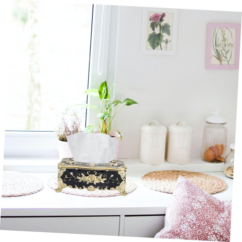 BUGUUYO Box Tissue 2pcs Decorative Tissue Holder Desktop Napkin Organizer