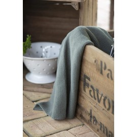 Mynte Hand Towel Moss Green Knitted