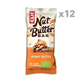 CLIF Bar Erdnuss-Energieriegel gefüllt mit Erdnusscreme Bio (mit 12 Stück), 600 ml