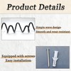 KISWIAR 1 Pc Wave Shaped Wall Mounted Hooks, Wave Wall