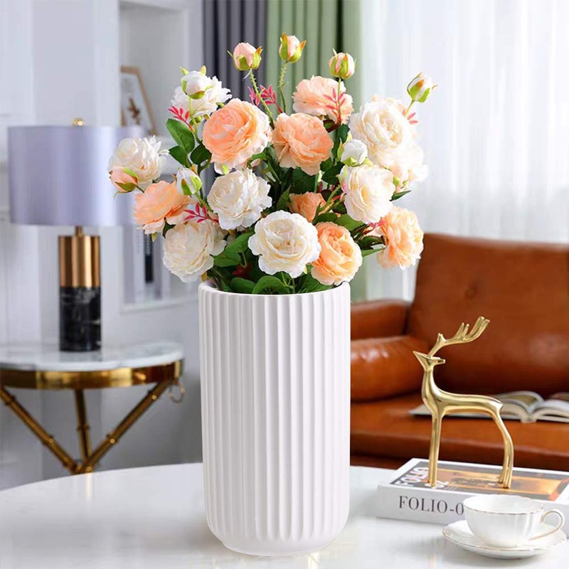 HCHLQLZ White Decorative Ceramic Vase