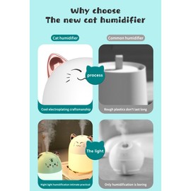 Diffusoren für ätherische Öle, elektrisch, Aromatherapie, Luftbefeuchter, Nachtlicht mit farbigen LED-Lichtern für Schlafzimmer, Haus, Büro (Rosa)