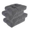 RACE LEAF 4 Pack Patio Chair Cushions 19x19 Inch, Waterproof