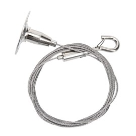 Operitacx Hanglampen hängend Die organisieren Kabel für leichte Kleiderbügel Aufhängedraht aus Stahl Stahldrahtseil Drahtseil -Kit Draht zum Aufhängen der Lampe Rostfreier Stahl Silber