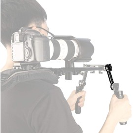 NICEYRIG Extension Arm with Rosette for ARRI Standard Handle Equipment with Rosettes Holder for Camera Shoulder Rig