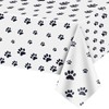 137 x 274 cm Dog Paw Print Tablecloth Jungle Animal