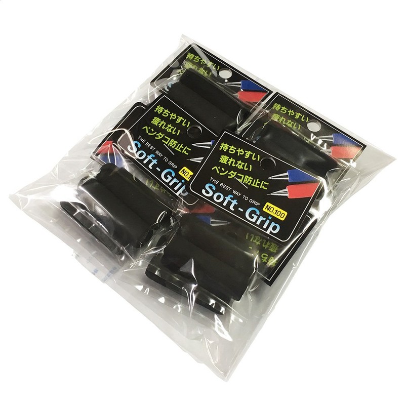 Nakatoshi Soft Grip, Black, 2P, Pack of 10, 100