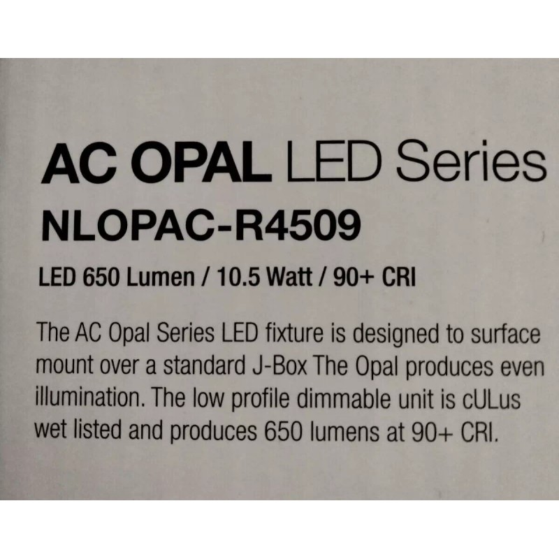 NORA NSPEC NLOPAC-R4509 Warm White 27k New Old Stock