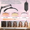 Smocraut Half Moon Light for Nail Desk, 2-in-1 Foldable Half