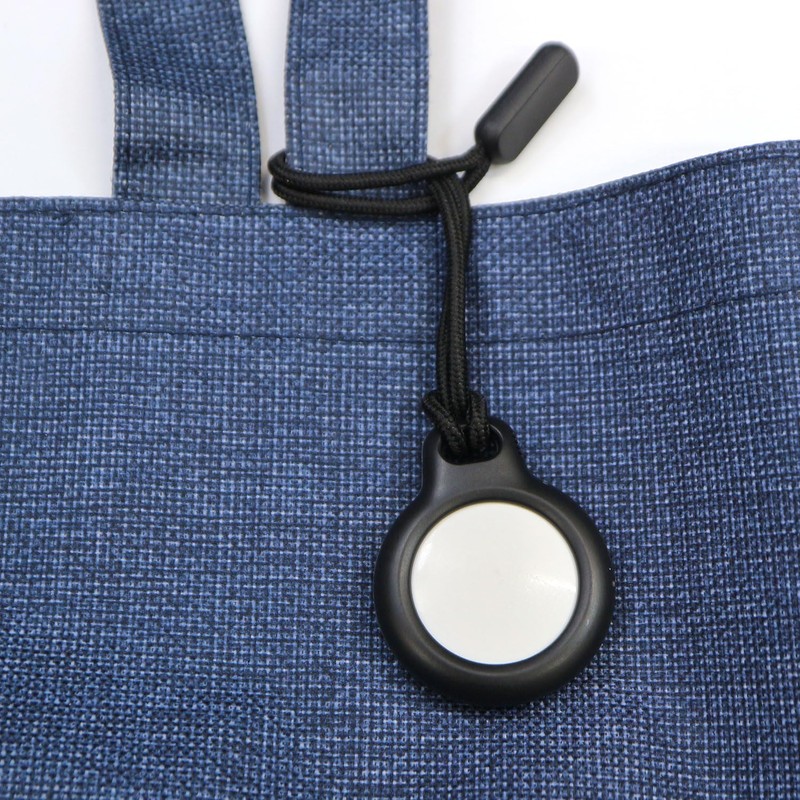 AirTag ATC-007 Case, Black Air Tag, Key Holder, Protective Cover,