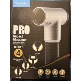 NuvōMed 6 Speed Pro Impact Massage gun / includes 4 interchangeabl