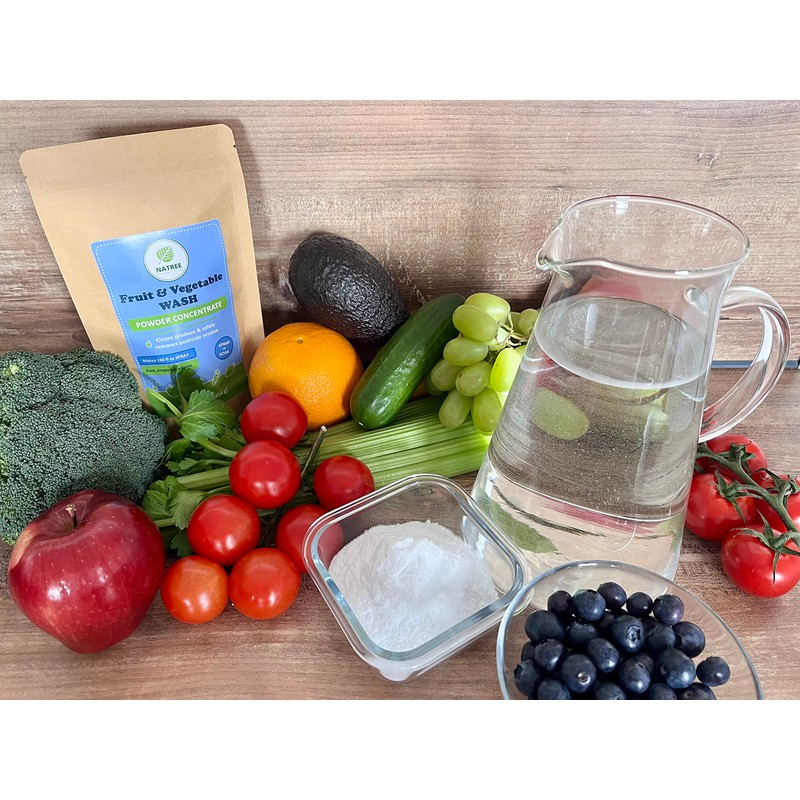 Natree Fruit and Vegetable Wash - Spray or Soak, Makes