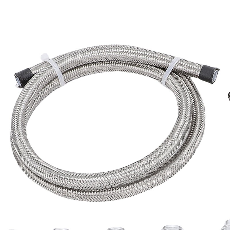 Luocute Power Steering Hose Kit, 25 Inch 6AN Power Steering