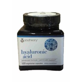 Youtheory Hyaluronic Acid Advanced Formula Joint & Skin Support 120ct Tablets(C)