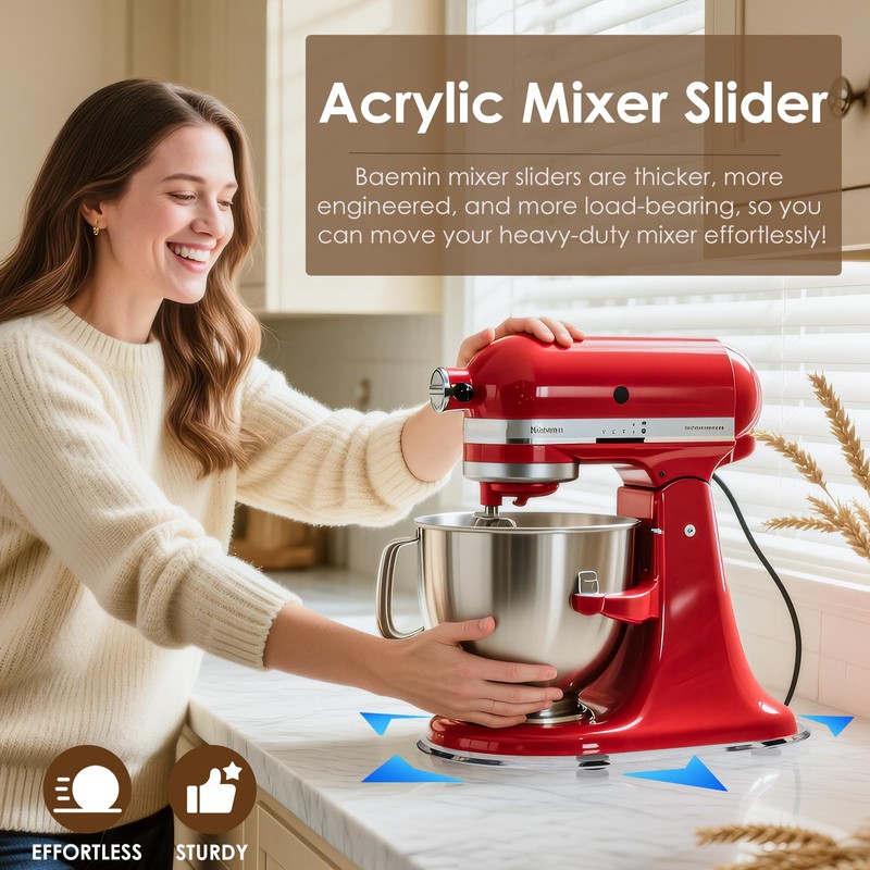 Baemin Thickened Acrylic Mixer Slider (Compatible with KitchenAid Mixer) (Slider