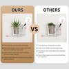 Sezanrpt 4 Inches Clear Small Wall Shelves, 4mm Thickness Acrylic