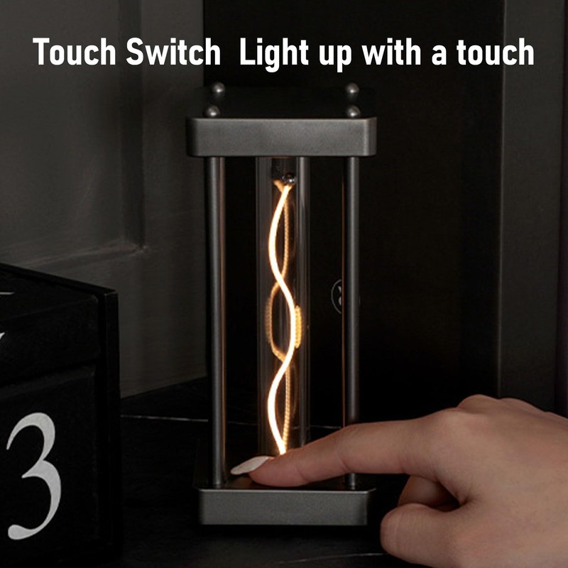 Touch Table Lamp for Bedroom, Small Bedside Lamp, Modern Technological