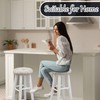 Marsui 4 Pieces Soft Stool Covers Round Bar Stool Cushions