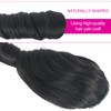 CINHOO Natural Black Ponytails for Black Women,14Inch Spiral Curl Short