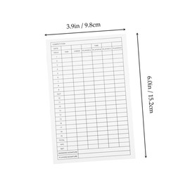 WOONEKY Golf Scorecard Book Golf Scorekeeper Outdoor Scorecards Scorekeeper Accessory