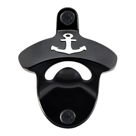 HAIICEN White Anchor Bottle Opener Wall Mount, Nautical Rustproof Soda Opener Cooler Mount for Home Ship Decoration