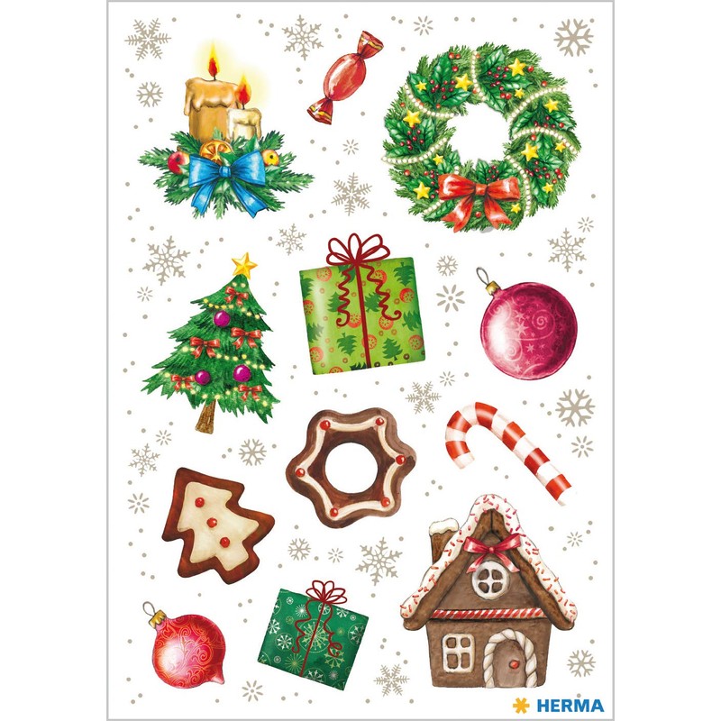 Herma Christmas Stickers / Window Pictures / Gift Tags /