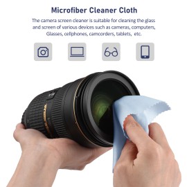 Andoer 1PC 10*10cm Microfiber Cleaning Cloth for Glasses Phone Screen Camera Lens V7F6