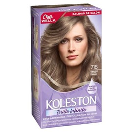 Koleston Tinte Permanente 718 Rubio Medio Perlado Iluminado | Crema, Realce del brillo, Resistente, Todo tipo de cabello