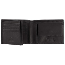 camel active Niagara Herren Geldbörse Querformat RFID Leder Mittelgroß Schwarz